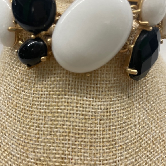 NWOT Carolee Lux Black And White Stone Bracelet - Picture 3 of 4